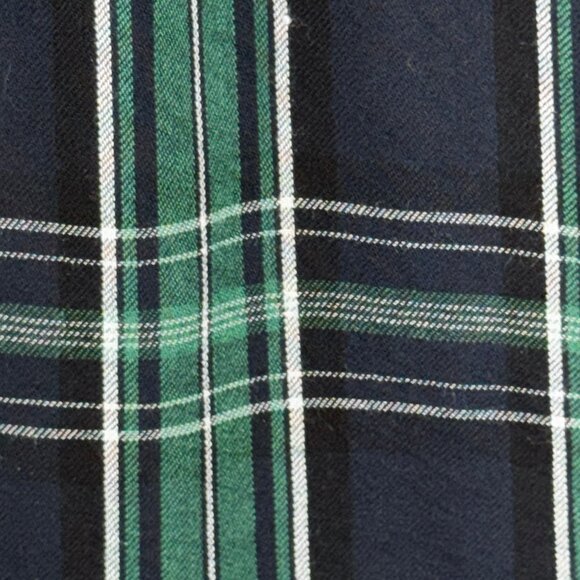 LOFT Green & Navy Blue Plaid Blouse Size Small - Picture 4 of 11